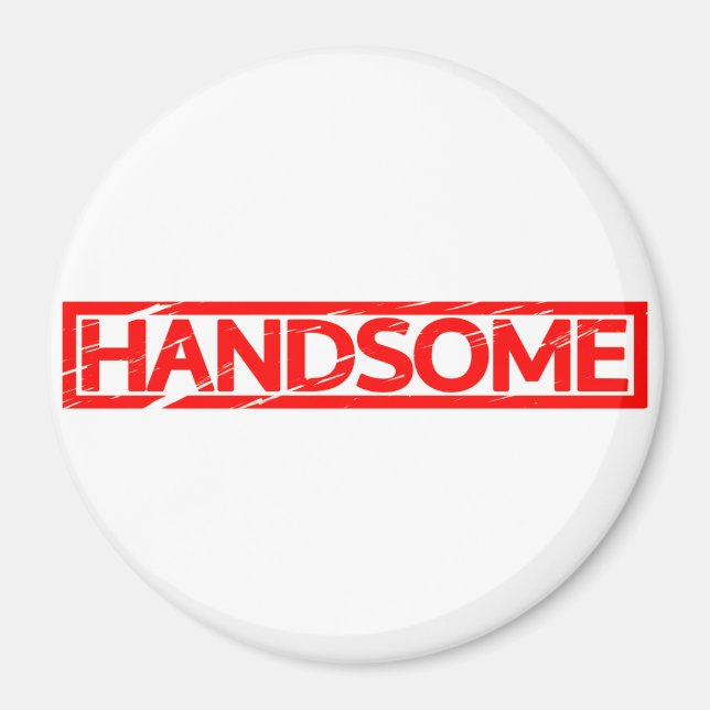 Handsome Frimärke Magnet (Framsidan)