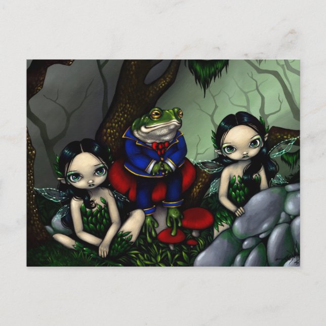 "Handsome Frog" vykort (Framsida)