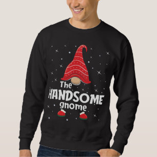 Handsome Gnome-familjen som matchar julklusen Paj Lång Ärmad Tröja