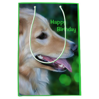 Handsome Golden Retriever Gift Bag