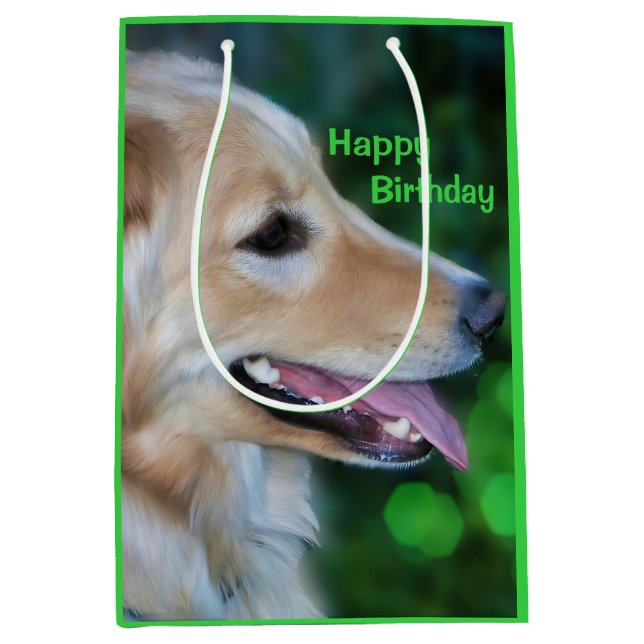 Handsome Golden Retriever Gift Bag (Framsidan)