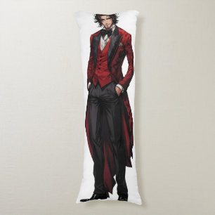 Handsome Gothic gentleman Anime Kroppskudde