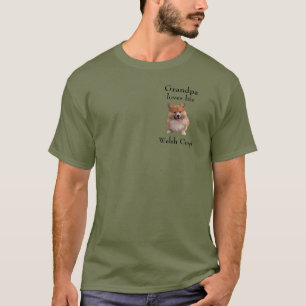 Handsome Grönt T-Grandpa Kärlek hans Welsh Corgi T Shirt