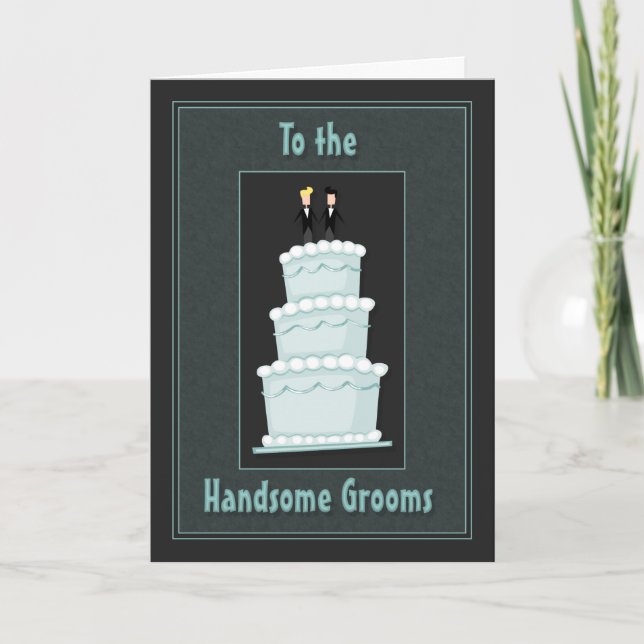 Handsome Grooms Cake Kort (Framsida)