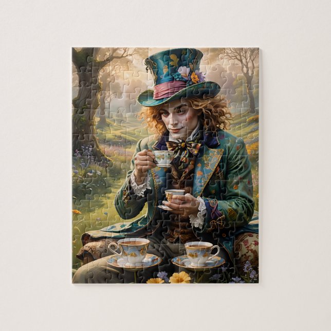 Handsome Hatter ai art Pussel (Vertikal)
