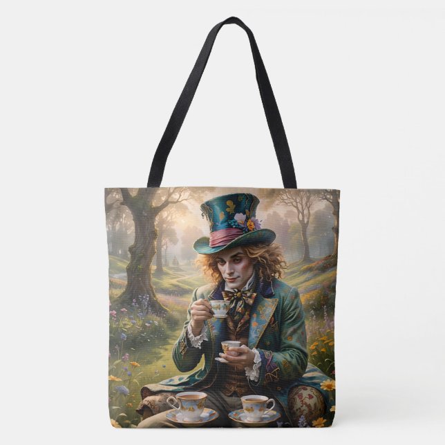 Handsome Hatter ai art Tygkasse (Framsida)