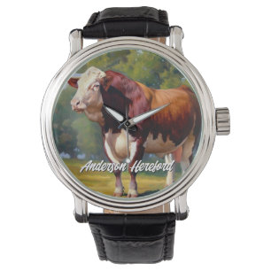 Handsome Hereford Bull Armbandsur