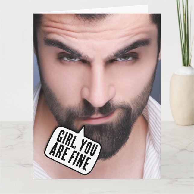 HANDSOME HUNK COMPLIMENTARY BIRTHDAY FÖR HENER KORT (Framsida)