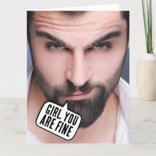 HANDSOME HUNK COMPLIMENTARY BIRTHDAY FÖR HENER KORT