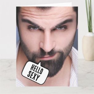 HANDSOME HUNK COMPLIMENTARY BIRTHDAY FOR HER CARD KORT