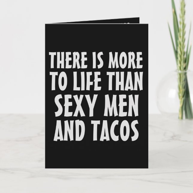 HANDSOME HUNK TACO BIRTHDAY FUNNY CARD FOR FRIEND KORT (Framsida)