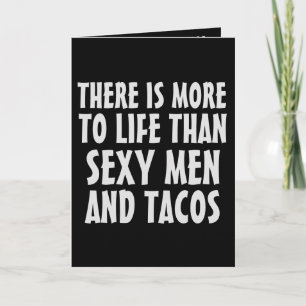 HANDSOME HUNK TACO BIRTHDAY FUNNY CARD FOR FRIEND KORT