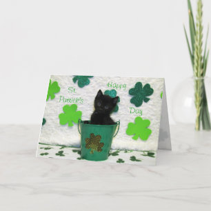 Handsome Jacks S:t Patrick-Day Cat Card Kort