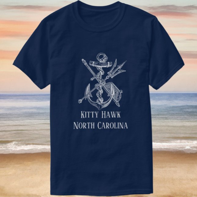 Handsome Kattunge Hawk North Carolina Anchor T Shirt (Skapare uppladdad)
