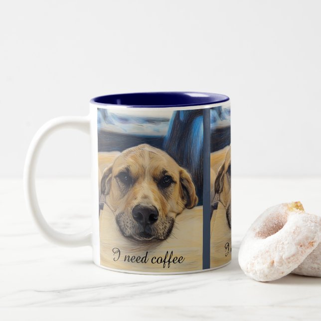 Handsome Lab Boy Mugg (Med munk)