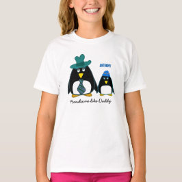 Handsome like Pappa. Sött Little Penguin T-shirt