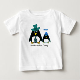 Handsome like Pappa. Sött Little Penguin Tröja