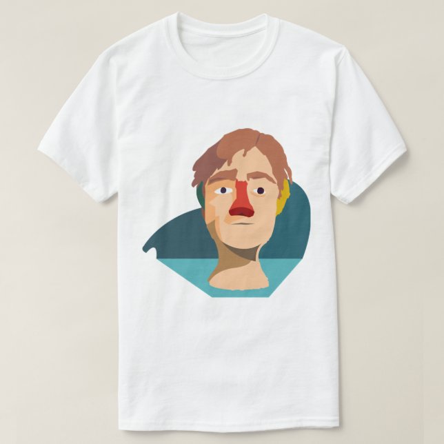 Handsome Male Dayglow Musician Singer Gift för Fa T Shirt (Design framsida)