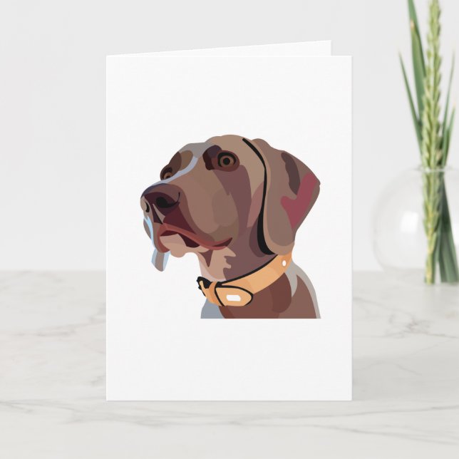 Handsome Male Weimaraner - valfritt tillfälle-kort Kort (Framsida)