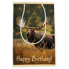 Handsome Moose Gift Bag
