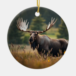 Handsome Moose Julgransprydnad Keramik