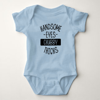 Handsome Ögon Knubbig Thighs Baby One-Biet T Shirt