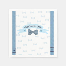 Handsome One Baby Boy First Birthday Party Napkins Pappersservett