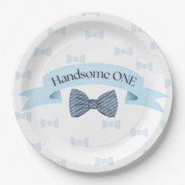 Handsome One Baby Boy First Birthday Party Plates