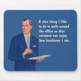 Handsome på kontoret. musmatta