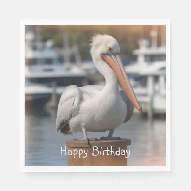 Handsome Pelican Pappersservett (Framsidan)