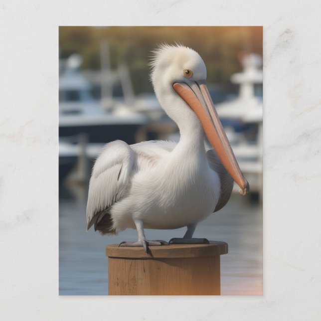 Handsome Pelican Vykort (Framsida)