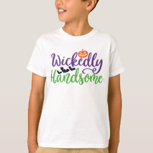 Handsome, Pumpkin and Fladdermöss Halloween T Shirt