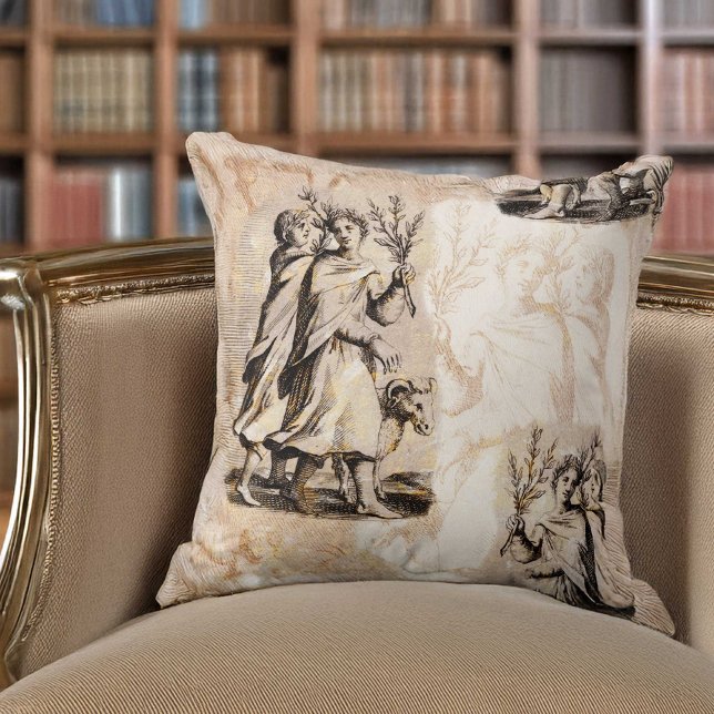 Handsome Roman Youths in Festival Procession Kudde (Skapare uppladdad)