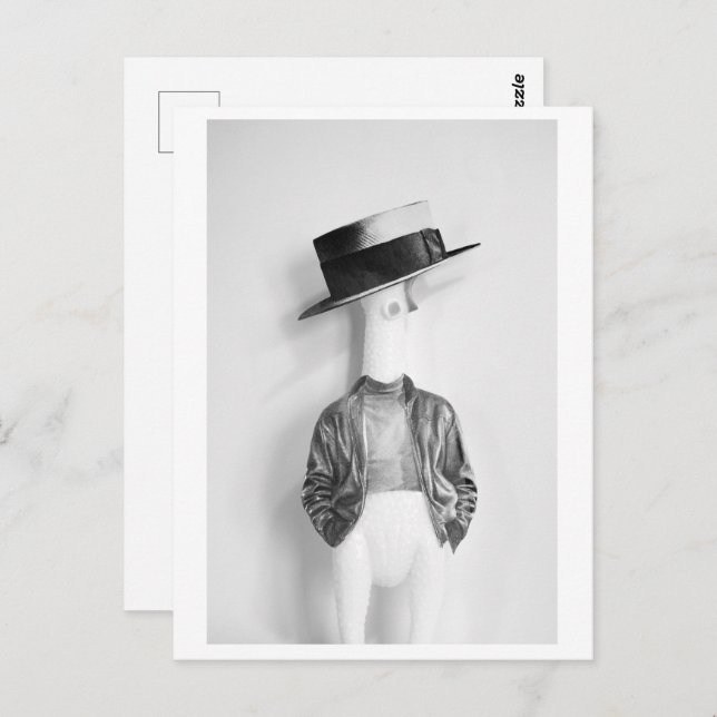 Handsome rubber chicken - Elle Capone Vykort (Fram/baksida)