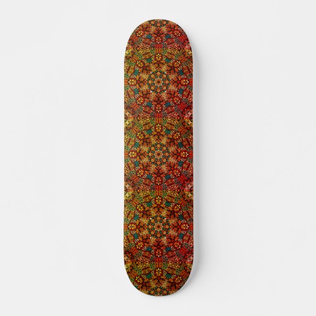 Handsome Rusty Färgad Mandala Design Skateboard (Framsida)