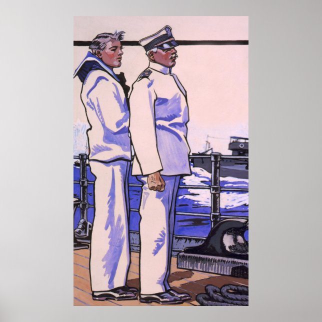 Handsome Sailors, WW1 1917 Art Poster (Framsidan)