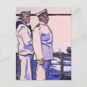 Handsome Sailors, WW1 1917 Art Vykort