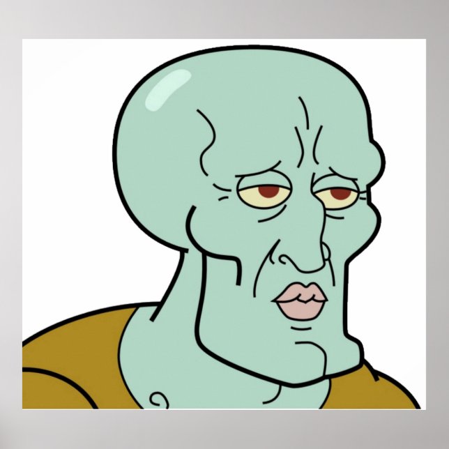 Handsome Squidward TShirt Poster (Framsidan)