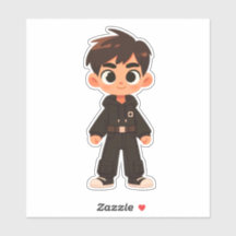 Handsome tecknad Boy