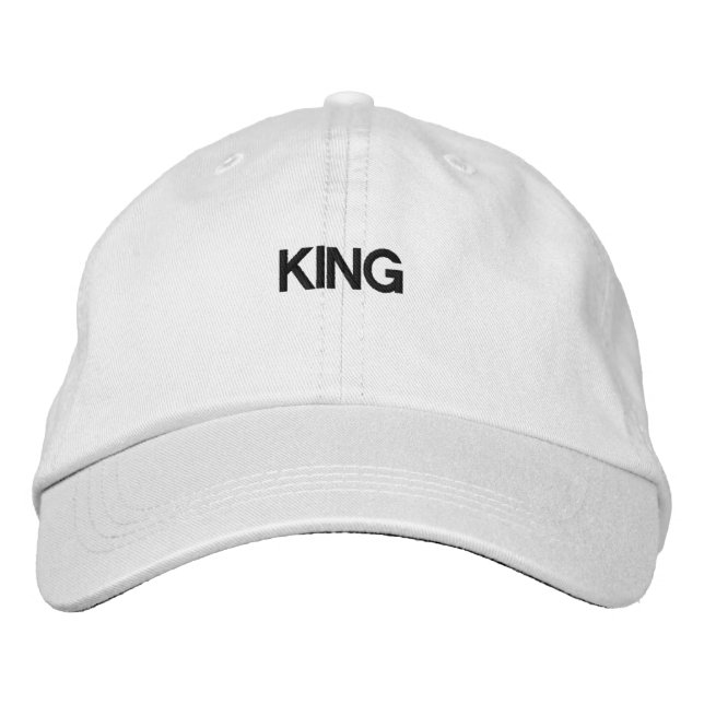 Handsome White Baseball Cap Embroized Hat Broderad Keps (Framsida)