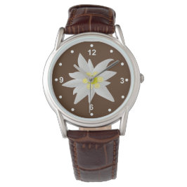 Handsome White Edelweiss Watch Armbandsur