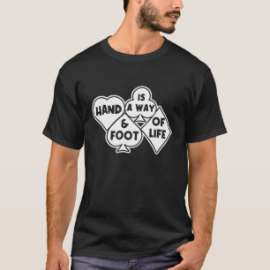 Handspel och fotkortsspel Älskare Funny Canasta P T Shirt