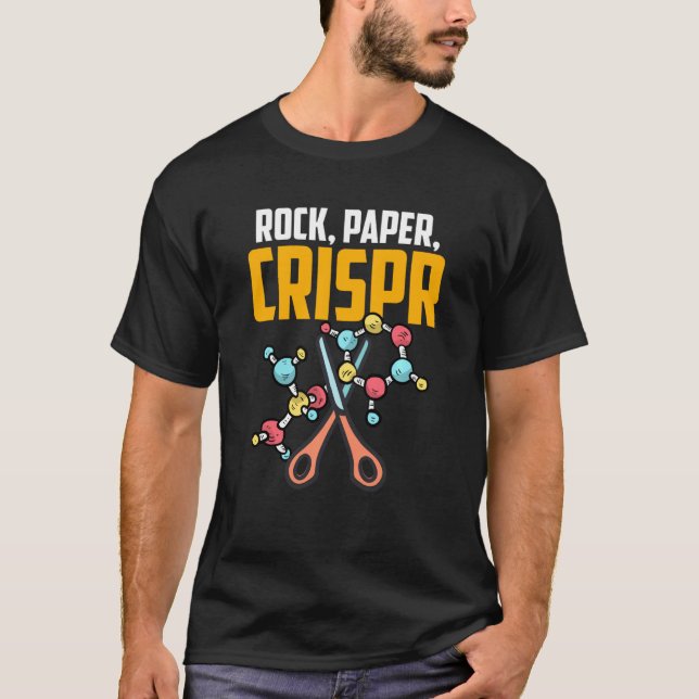 Handspel Sten Pappra saxar Krispr Generedigering T Shirt (Framsida)