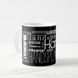 HANDSPUN! Typografi Kaffemugg