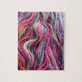 Handspun Yarn Knitting Rosa Magenta Pussel