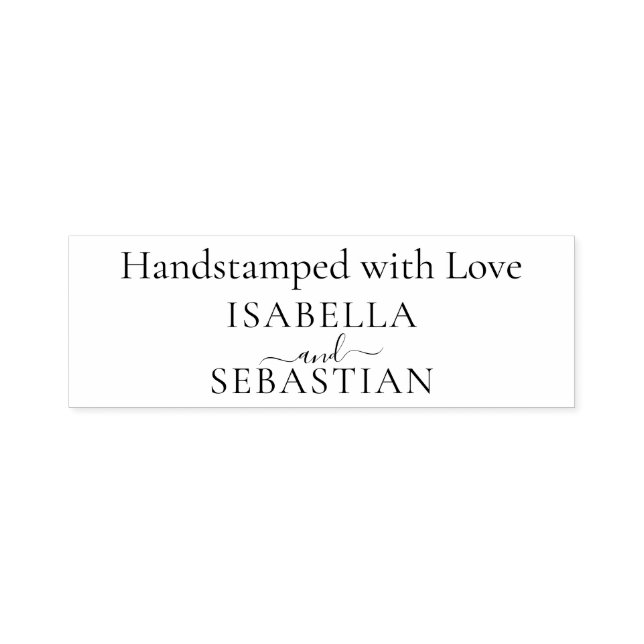 Handstämplad med kärlek självfärgande stämpel (Design)
