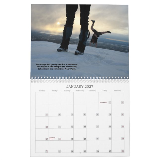 HANDSTANSER i ALASKA 2012 Kalender (Jan 2027)