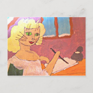 handstil ett brev till Santa Helg Vykort