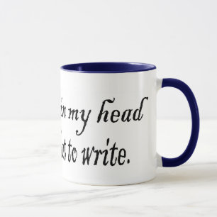 Handstil uttrycker mugg