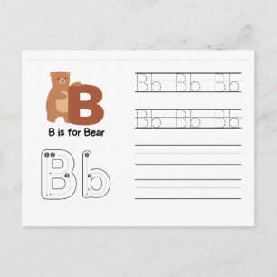 Handstils FlashCards för förskola B,C Vykort
